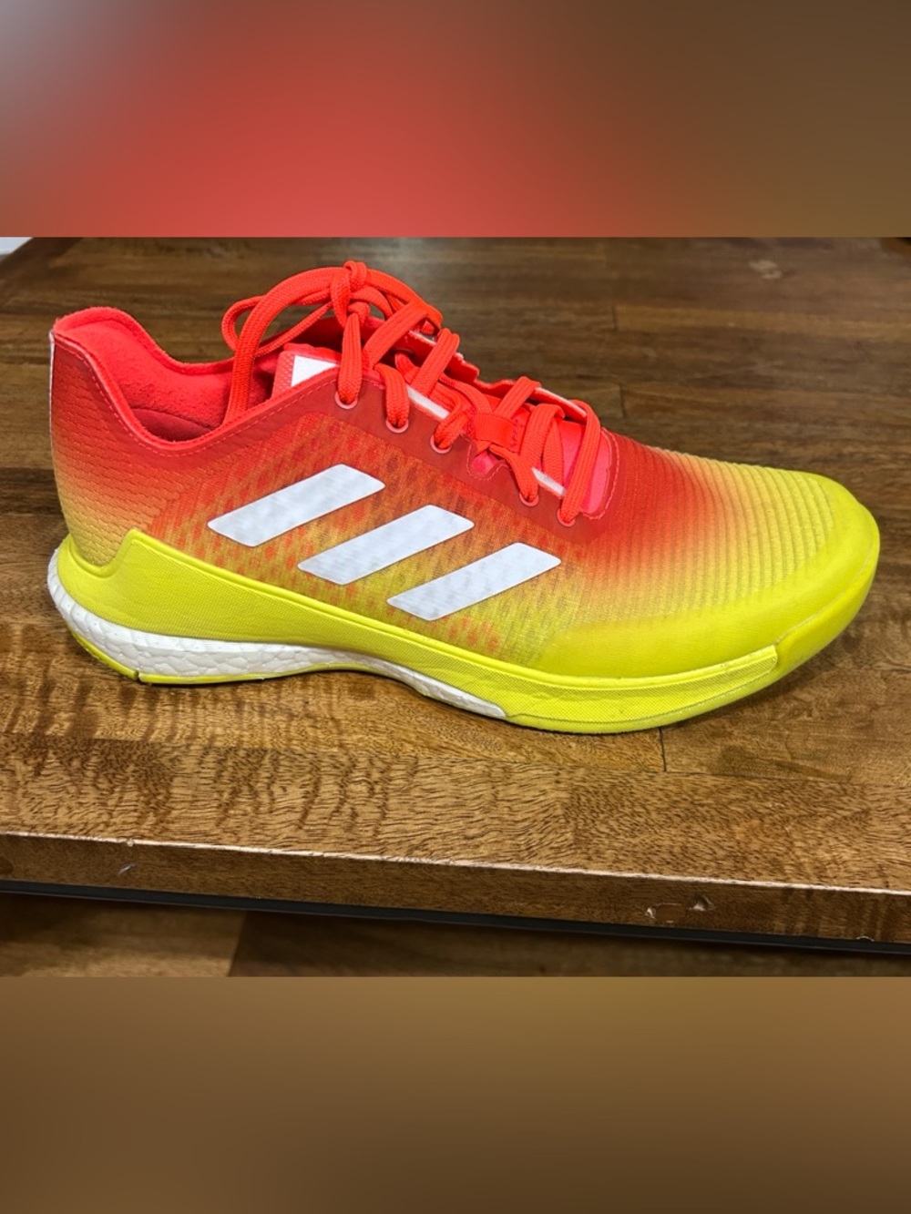 Adidas Crazyflight Solar Red Acid Yellow
 Women Volleyball Shoes size 9